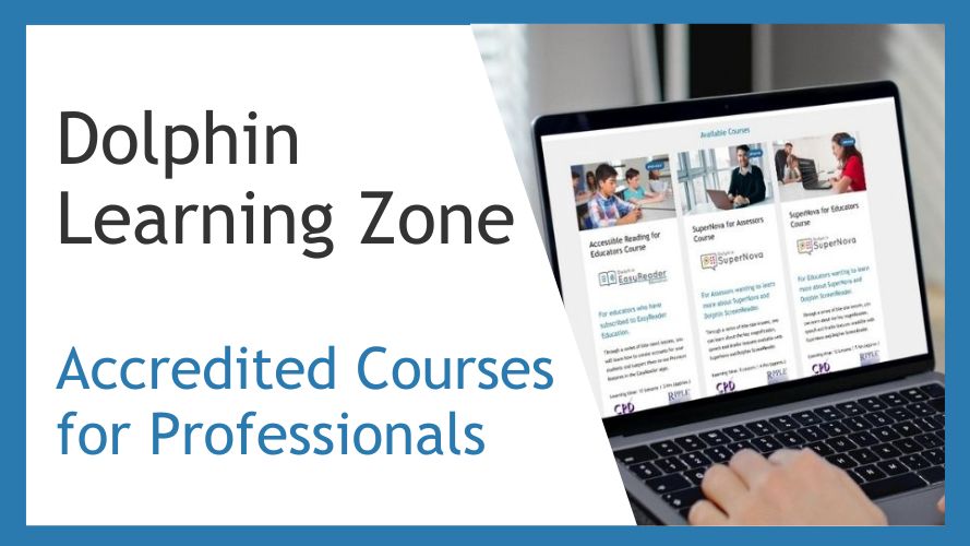 The Dolphin Learning Zone offers free accredited courses for professionals.